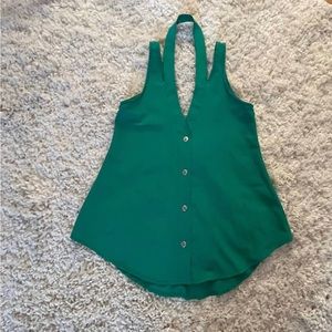 Green dressy blouse